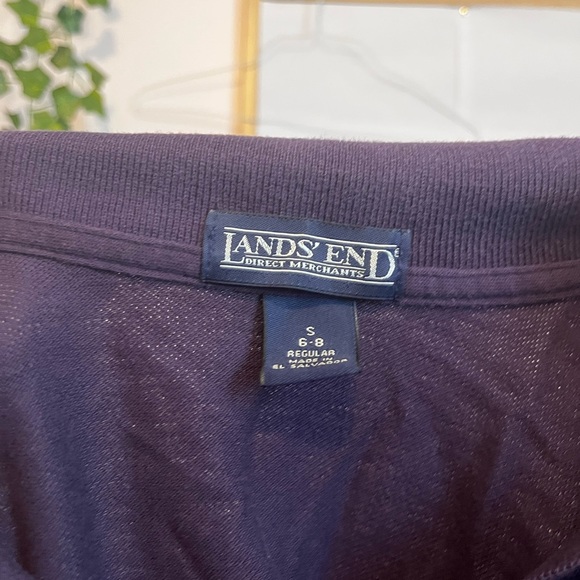 Lands End Purple Polo, men's size S - Picture 8 of 9
